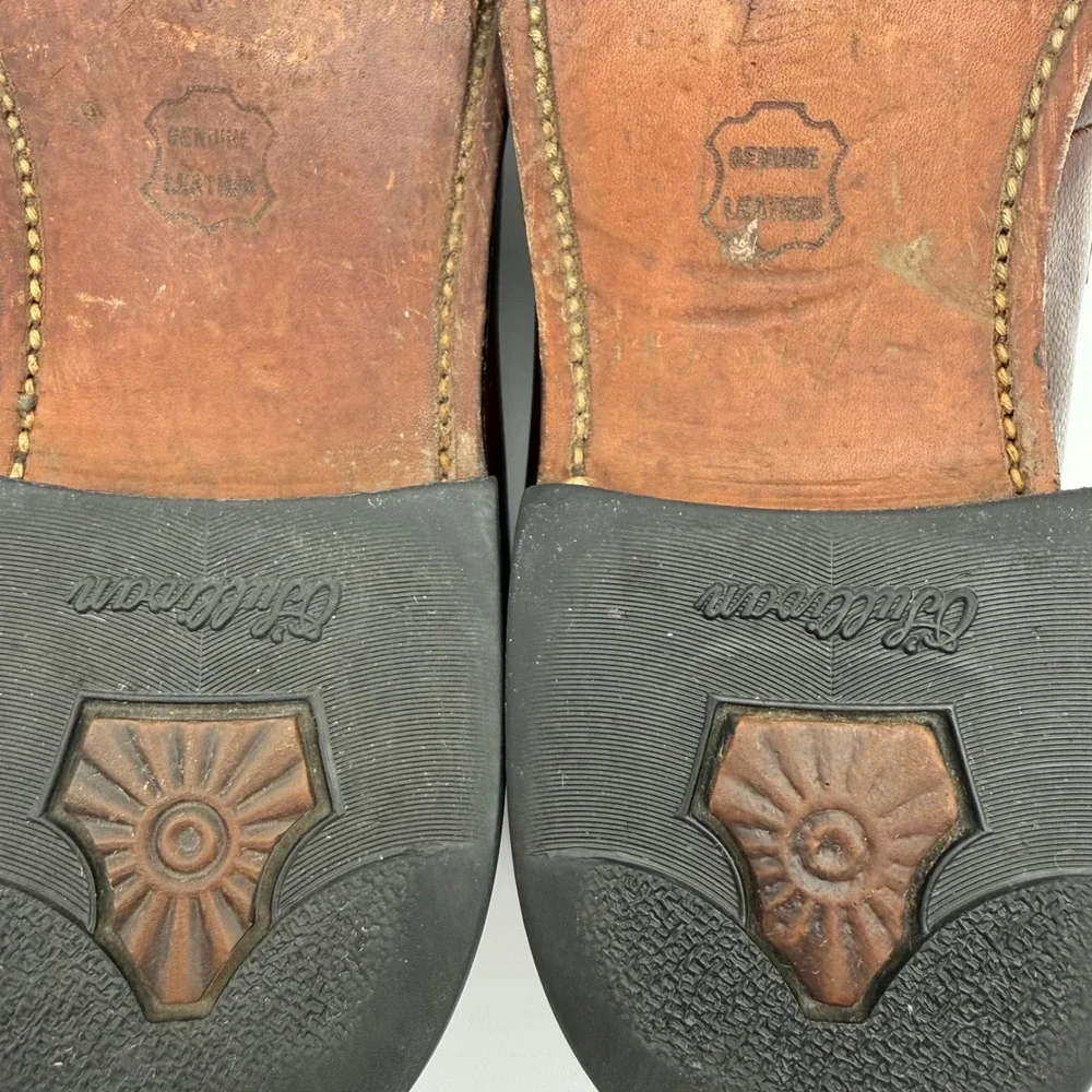 Vintage Executive Imperial O'Sullivan Men's Brown Leather Loafers Size 10 B